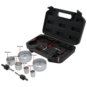Set di seghe a tazza Set di 9 utensili per trapano Punta per foratura di piastrelle 16_0002596
