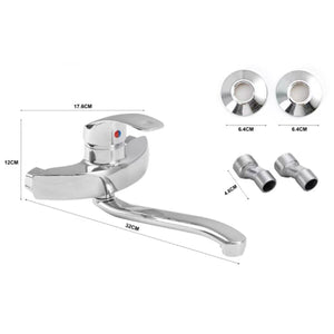 RUBINETTO MISCELATORE CROMATO CASA BAGNO VASCA COMPLETO DI KIT MONTAGGIO JH-8063