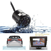 TELECAMERA 170° RETROCAMERA RETROMARCIA 8 LED A MOLLA MINI A COLORI AUTO SUV