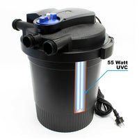 Filtro per laghetto a pressione UVC 55 Watt 60000 litri facile pulizia 16_0001906