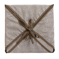 Set 6 Cuscini Sedia Cotone Con Alette Lavabili Morbidi Universali Moderni Coprisedia Maculati Marrone