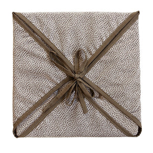 Set 6 Cuscini Sedia Cotone Con Alette Lavabili Morbidi Universali Moderni Coprisedia Maculati Marrone