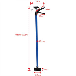 Supporto puntello supporto soffitto asta telescopica barra acciaio 115-290cm 30 kg blu 16_0000509