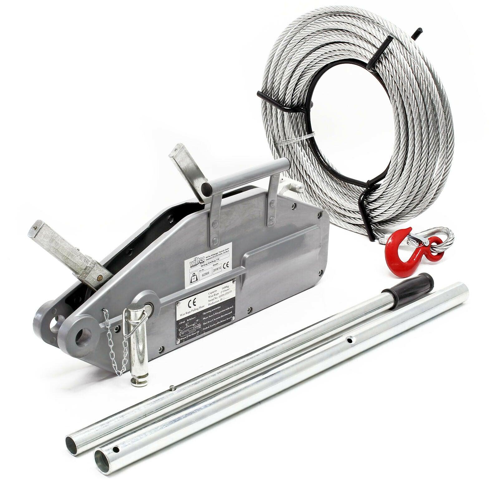 Cavo di trazione fino a 1600 kg Cavo da 20 m diametro 11 mm per tirare, tensionare e sollevare 16_0002832