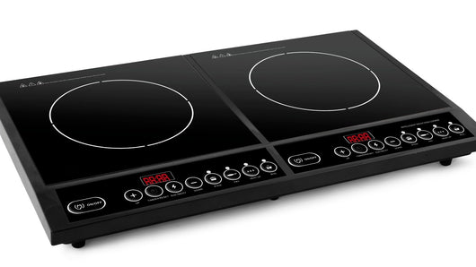 Piastra Induzione Doppio Fornello 2 Fuochi Elettrica Portatile 2000W+2000W Max