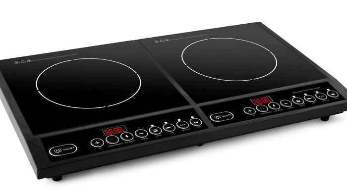 Piastra Induzione Doppio Fornello 2 Fuochi Elettrica Portatile 2000W+2000W Max