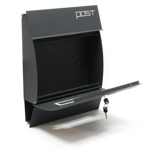 Cassetta postale dal design moderno porta giornali da parete antracite 16_0000062