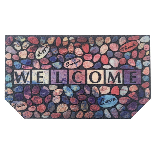 Zerbino Ingresso Moderno Effetto 3D Fondo Pvc Antiscivolo Assorbente Tappeto Porta Entrata Dis_A