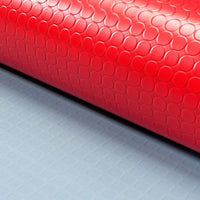 Tappeto Gomma Pvc Rosso 100x1000 Cm Passatoia Rivestimento Copri Pavimento Pedana Bolle Antiscivolo