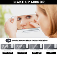 OROLOGIO PROIETTORE SPECCHIATO LED SVEGLIA DISPLAY LCD ELETTRICO DIGITALE ORARIO