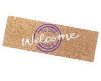 Zerbino Cocco Naturale Antiscivolo 25x75 cm Tappeto Casa Porta Ingresso Entrata Esterno - A