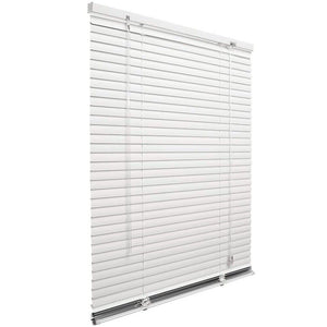 Tenda Veneziana 150x180 Cm Alluminio Bianca Lamelle Inclinabili 25 mm Parasole Finestre Porte