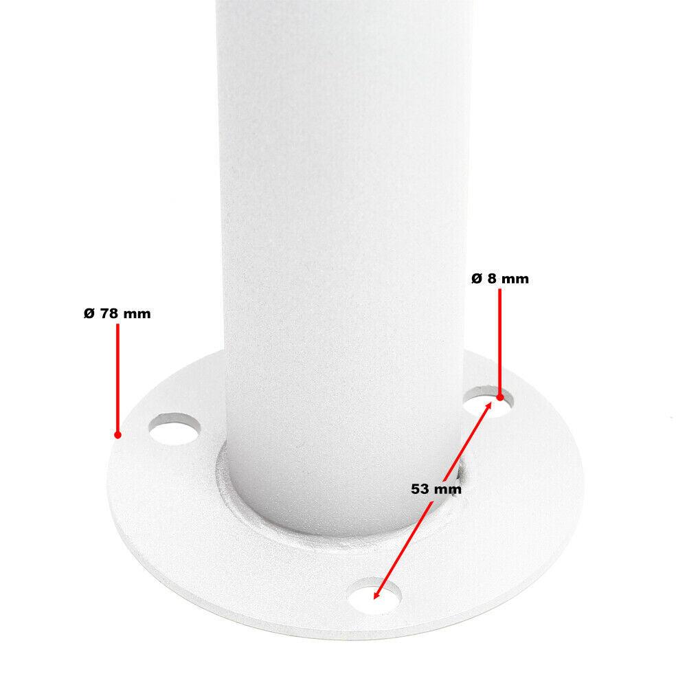 Cassetta postale Block 3 su gambe 3 ingressi in acciaio zincato bianco 16_0000027
