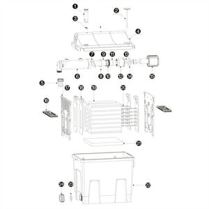 Filtrazione biologica filtro biofiltro vasca decantazione + gruppo UVC 16_0002429