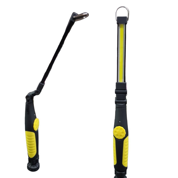 LAMPADA TORCIA LAVORO CALAMITA PORTATILE RICARICABILE REGOLABILE LED COB TEB0204