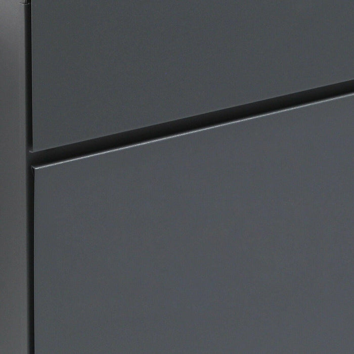 Portariviste per giornali e cassette postali da parete di design antracite acciaio zincato 37 x 37 x 10,5 cm antracite 16_0000098