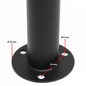 Blocco 5 cassette postali su gambe 5 ingressi in acciaio zincato nero 16_0000041