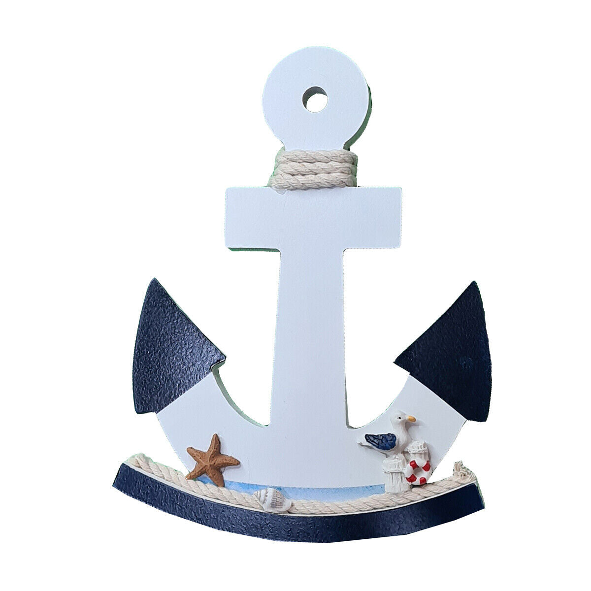 ANCORA IN LEGNO ARREDAMENTO CASA MARINO DECORAZIONE DA MURO PARETE OGGETTISTICA