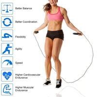 CORDA PER SALTARE CALORIE CONTA CORDA SALTO TIMER CONTA SALTI ELASTICA SPORT