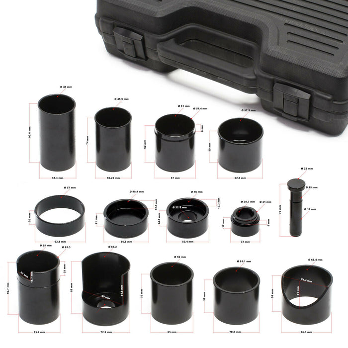 Set estrattori per prese 14 pezzi pressa da officina propulsione portante 16_0002700