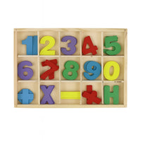 GIOCO EDUCATIVO LEGNO NUMERI COLORI MATEMATICA BAMBINI MONTESSORI 21CM 07295