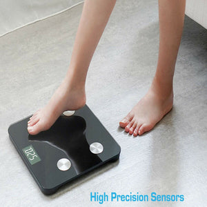 BILANCIA PESAPERSONE DIGITALE BLUETOOTH ELETTRONICA VETRO PORTATA 180 KG B24