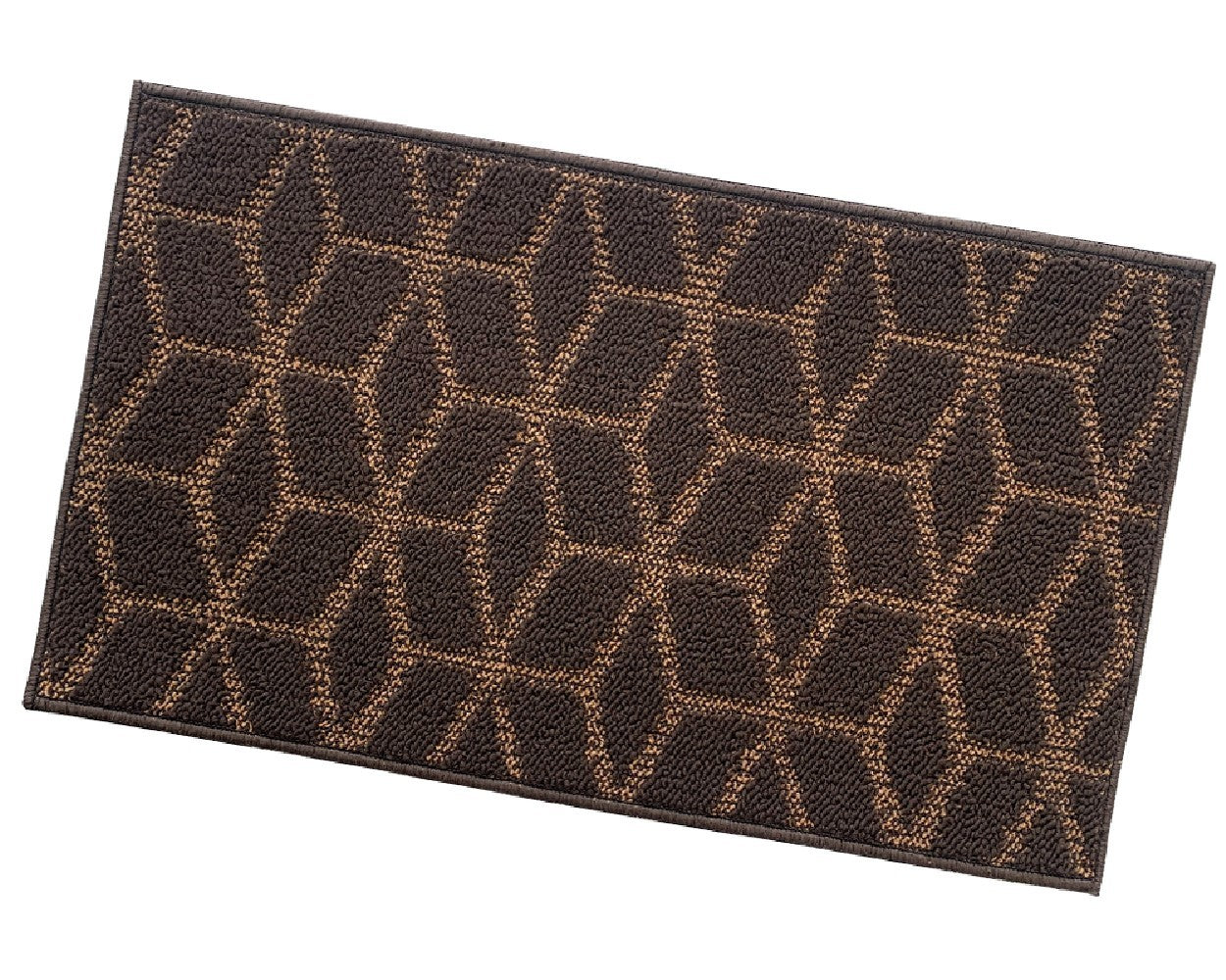 Zerbino Ingresso Interno Esterno Tessuto 3D Antiscivolo Tappeto Casa Assorbente Moderno Marrone