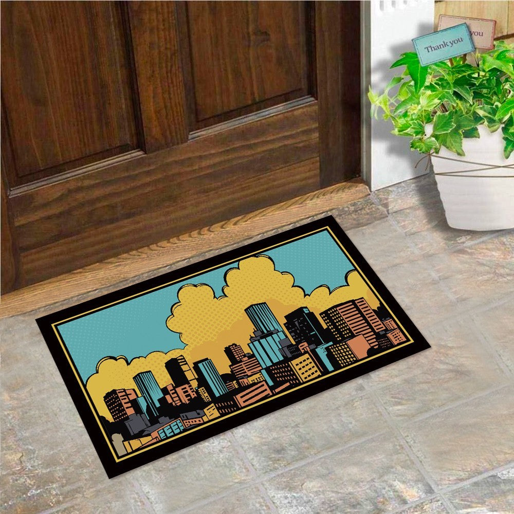 Zerbino Gomma Sostenibile 40X70 Antiscivolo Ingresso Interno Esterno Moderno Dis.O