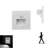 LUCE NOTTURNA SCALE ARMADIO SENSORE MOVIMENTO PIR LED BIANCA FREDDO 6000K 03176