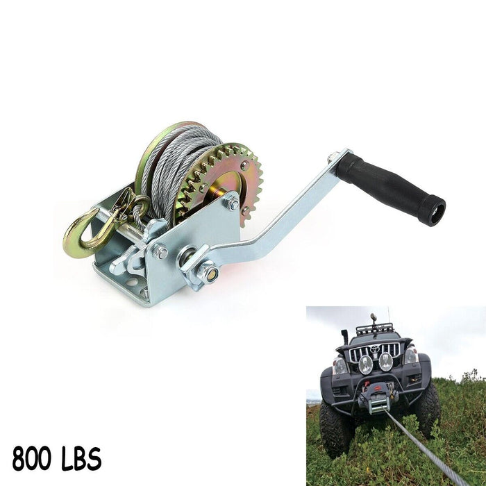 PARANCO MONTACARICHI VERRICELLO GANCIO MANUALE ARGANO 800 LBS CAVO ACCIAIO