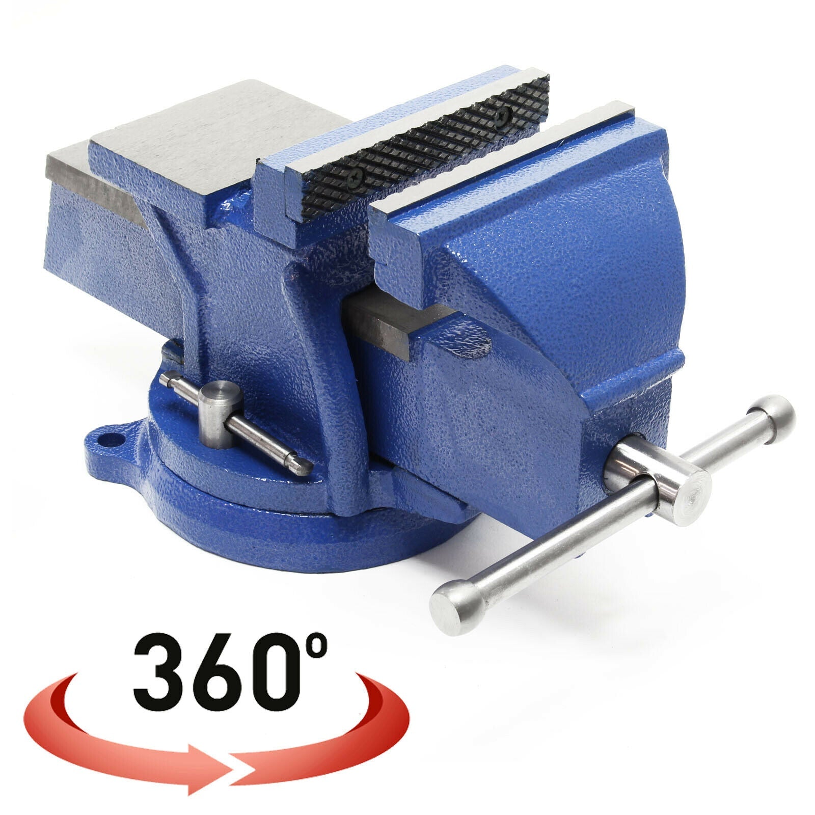 Ganascia di serraggio per morsa per carichi pesanti 150 mm 360 gradi con incudine 152,4 mm officina 16_0000323