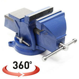 Ganascia di serraggio per morsa per carichi pesanti 150 mm 360 gradi con incudine 152,4 mm officina 16_0000323