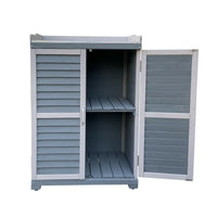 Tavolo da giardino con base e piano di lavoro 99,7 cm grigio 16_0002398