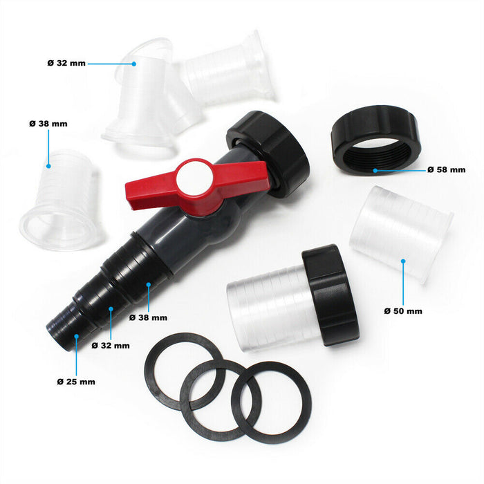 Filtro per laghetto a pressione UVC 55 Watt 60000 litri facile pulizia 16_0001906