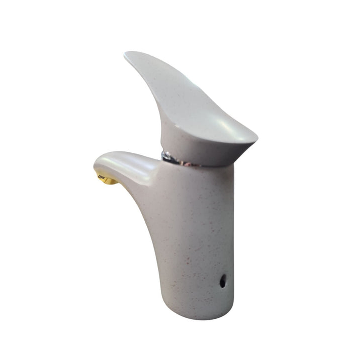 RUBINETTO MISCELATORE PIETRA AVORIO CASA BAGNO LAVABO KIT MONTAGGIO TAPPO JH8191