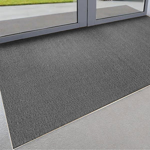 Zerbino Cocco Naturale Colorato Antiscivolo Su Misura Tappeto Ingresso Entrata 25x50 cm Grigio