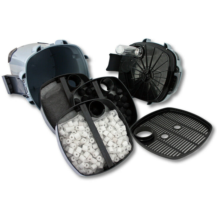 Pompa filtro per acquario biologico da esterno 1.000 litri all'ora 9 Watt CUV 16_0001744