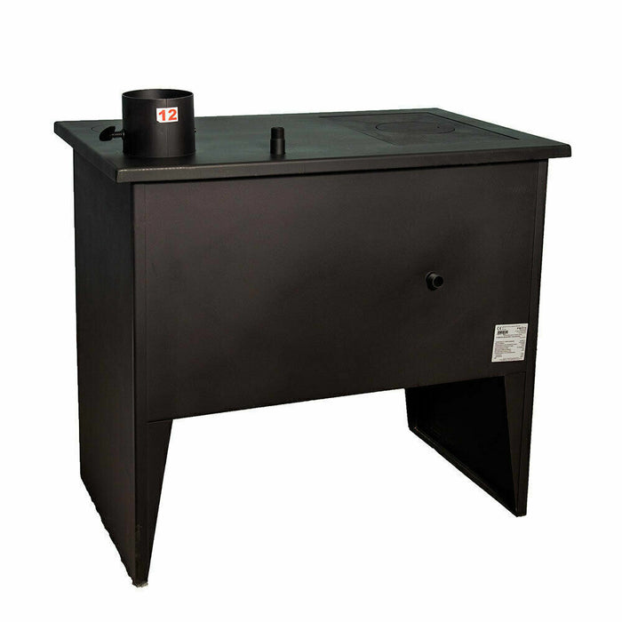 Termostufe Stufa a Legna Fornello Boiler Forno Ghisa Top Solido Prity W12 P41,16kw