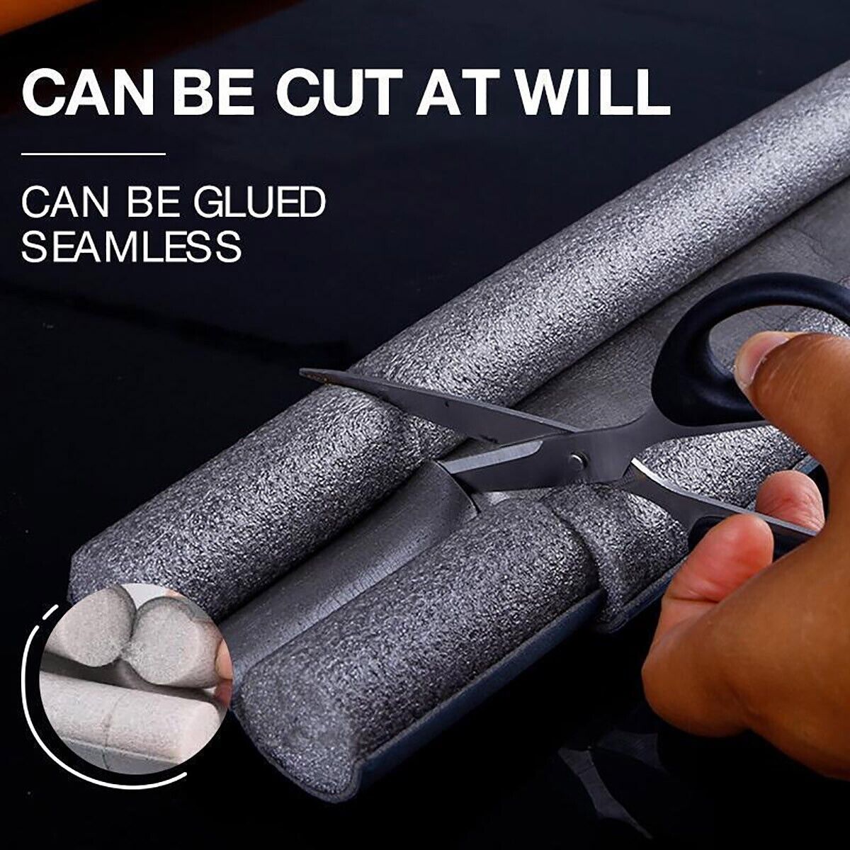 PARAFREDDO SOTTOPORTA ISOLANTE DOPPIO ISOLAMENTO 95CM PARASPIFFERO GRIGIO