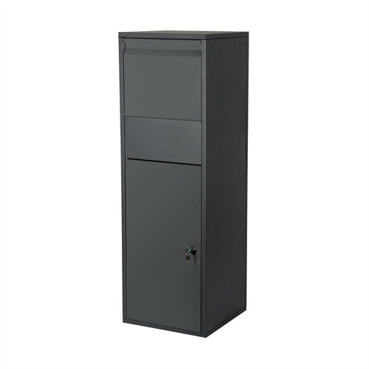 Cassetta dei pacchi con serratura cassetta delle lettere a piedi pacco posta 46 x 45 x 140 cm antracite 16_0000116