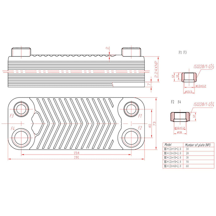 Scambiatore termico inox 30 piastre max 66 kW acqua solare 16_0000835
