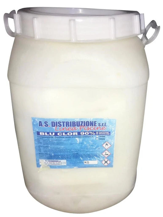 Triplex Cloro In Pastiglie 200Gr Multifunzione 25 Kg Per Igiene Acqua Piscina