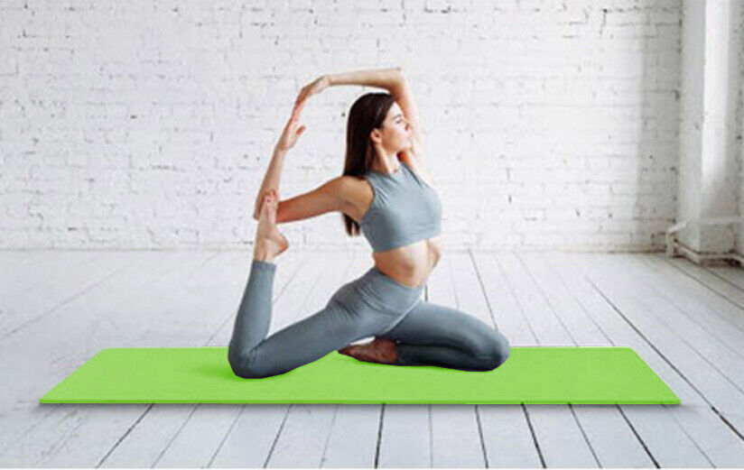 Tappetino Palestra Yoga Esercizi Aerobica Morbido Antiscivolo Verde