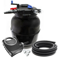 Kit set laghetto 80000 litri Pompa UVC 55 watt Tubo 10000 l/h Kit filtraggio 10 mt 16_0001972