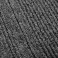 Tappeto Passatoia Antiscivolo 67x380 cm Interno Esterno Corridoio Scala Assorbente Grigio Antracite