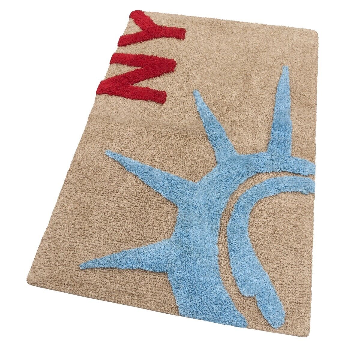 Tappeto Bagno Città Puro Cotone Assorbente 55x90 Cm Camera Scendiletto Morbido New York