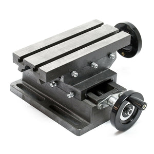 Morsa a croce a 2 assi tavola di fresatura superficie di foratura 170 x 85 mm banco da lavoro utensile da officina 16_0000328