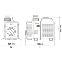 Pompa dell'acqua per laghetto filtrazione filtro eco corso d'acqua 8000 litri all'ora 70 watt koi 16_0002090