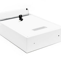 Cassetta postale di design da parete in acciaio zincato 26 x 8,5 x 35 cm bianco 16_0000073