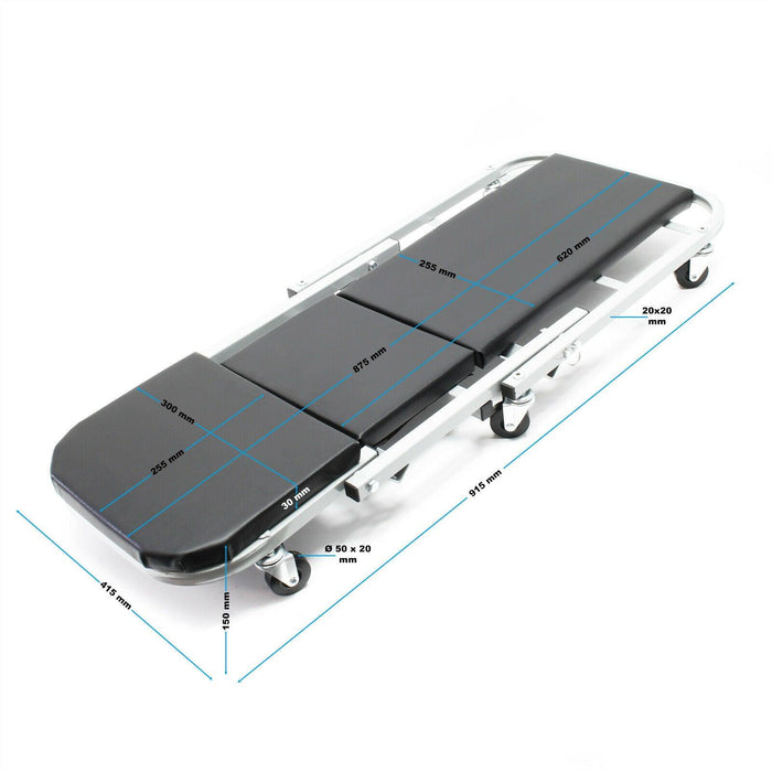 Carrello ispezione meccanica garage officina 2-1 posti max 150 kg 16_0000768